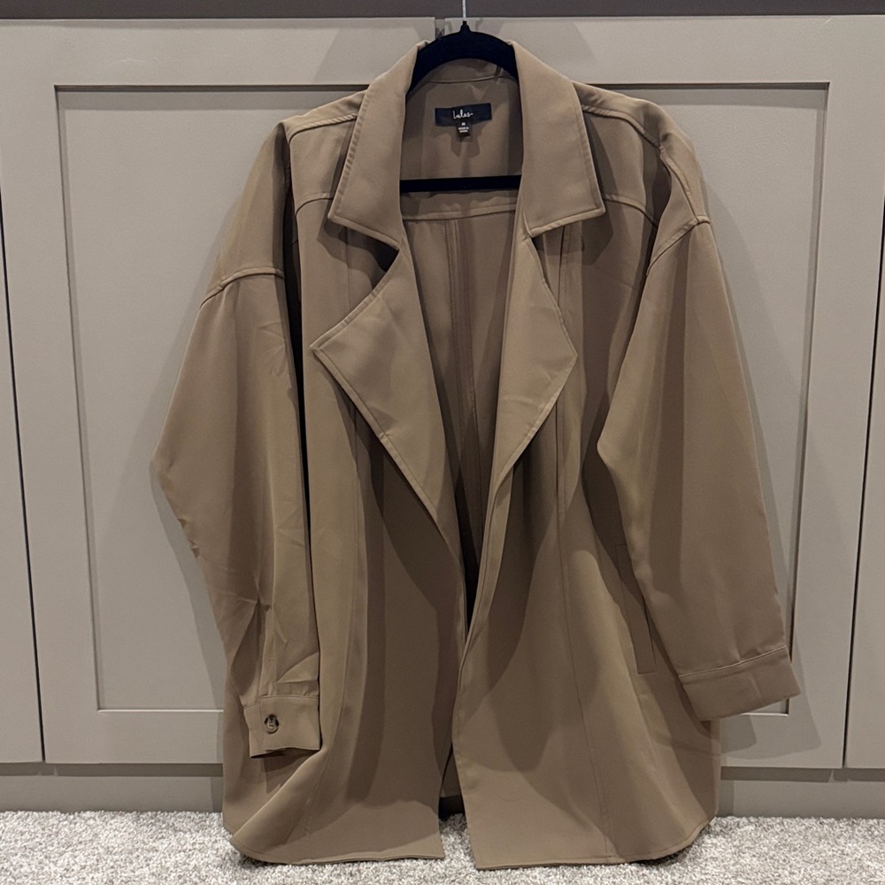 Lulus Cropped Trench Jacket